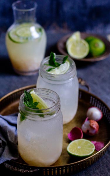 Litchi Lime Fizz : Lychee Lime Drink |Thirst Quencher|