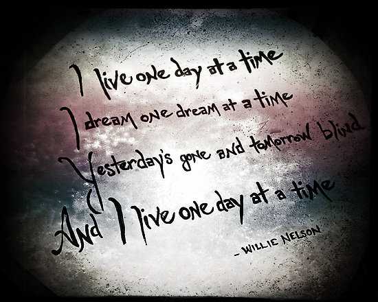 Live Life Unscripted….One Day At A Time