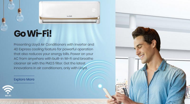 Llyod Launched The 1.5 Ton 5 Star Copper Inverter Split AC - A Wi-Fi Enabled AC