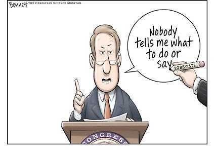 Lobbyist : Nobody Tells Me What To Do Or Say?