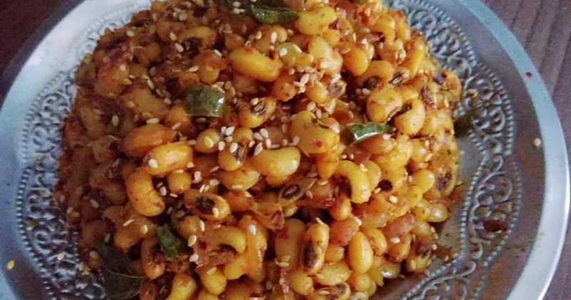 Lobia/Chawli Or Black Eyed Beans Stir-fry Recipe 