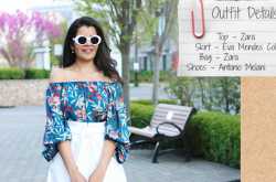 Lookbook : Eva Mendes Paper Bag Waist Skirt