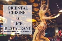 Rice Restaurant - Radisson Blu Hotel Dwarka Review