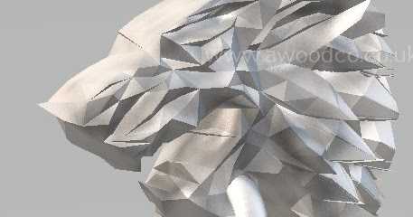 Low Poly #3Dprinted Door Knocker - House Of #Stark