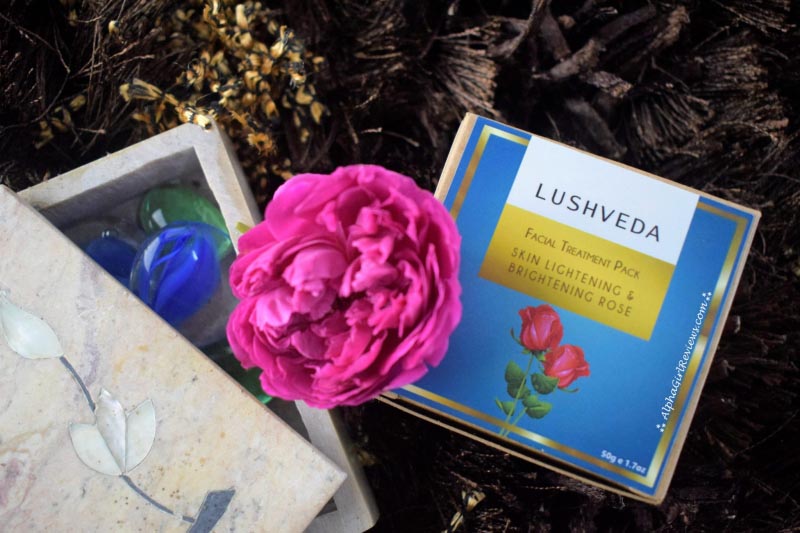 Lushveda Facial Treatment Pack - Skin Lightening & Brightening Rose Review: Fails To Keep Up With Its Claims | AlphaGirl Reviews