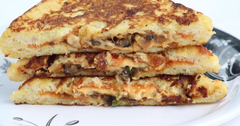 MUSHROOM FRENCH TOAST  / FRENCH TOAST / MUSHROOM EGG SANDWICH 