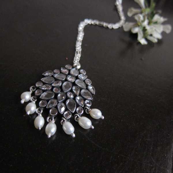 Maang Tika In Silver