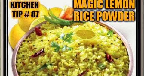 Magic Lemon Rice Powder