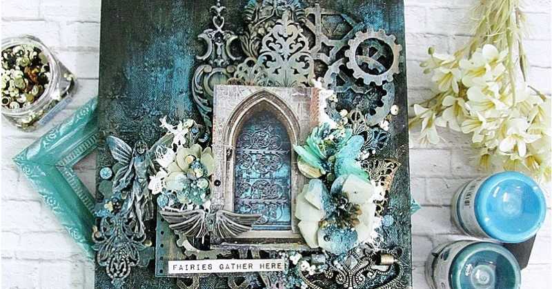 Magical  Door - Mixed Media Canvas