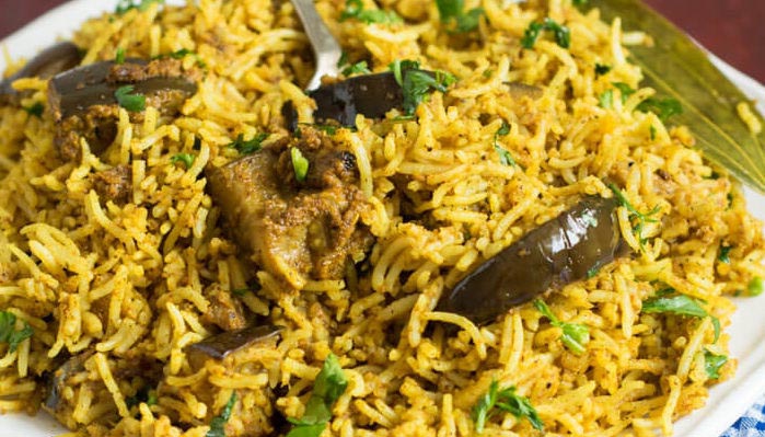 Maharastrian Style Vangi Bhaat Recipe, Rice Recipes- Cookingwithsapana