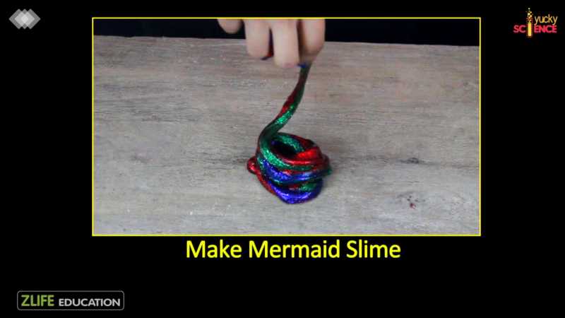 Make Mermaid Slime With Glue And Borax Solution At Home (using Fevigum) - Slime,Science Kits,Science Experiments, Videos For Kids