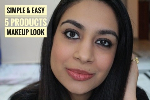 Makeup Look Using Only 5 Products || Simple & Easy 5 Product Makeup Look