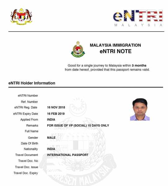 Malaysia Visa For Indians - Treks And Travels