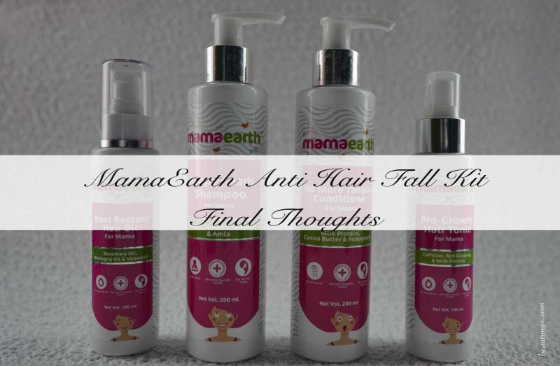 MamaEarth Anti Hair Fall Kit | Final Thoughts