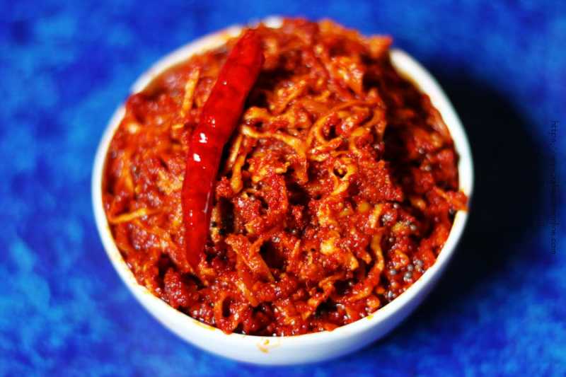 Mamidikaya Turumu Nilava Pachadi | Andhra Mango Thokku