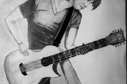 Man with Guitar Sketch