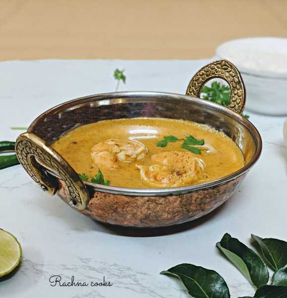 Mangalorean Prawn Curry Recipe | Indian Shrimp Curry Recipe - Rachna Cooks