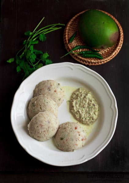 Mango Idli Two Ways (Maavinkaayi Idli) Instant And Regular !! - My Veg Fare