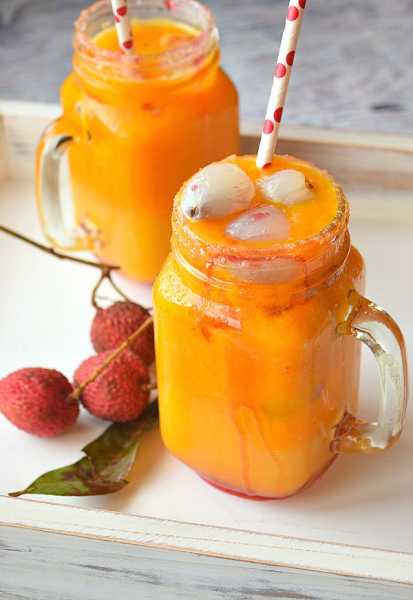 Mango Lychee Mocktail