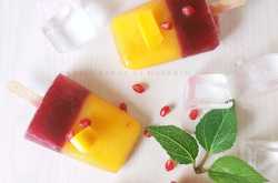 Mango and pomogrenate popsicle| Popsicle with an Indian twist 