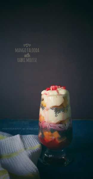 Mango Falooda With Kesar Rabri Mousse