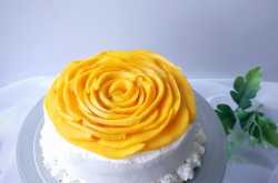 Mango rose cake 