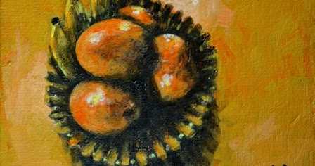 Mangoes And Bananas - Fruit Bowl - Still Life Painting