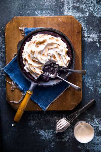 Maple Almond Meringue Brownies - The White Ramekins