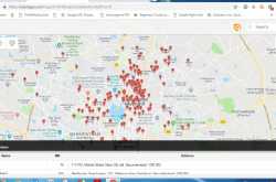 Mapping of location of some SCF Members