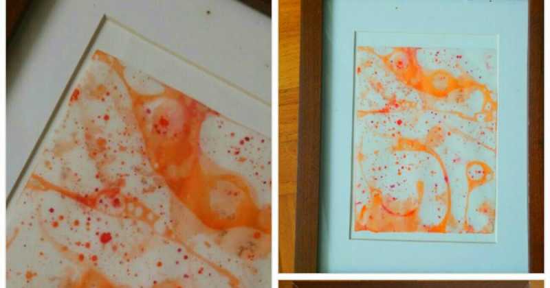 Marbleized Art Print ( Science Experiment )