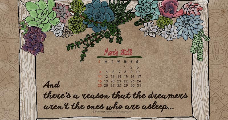 March 2018 "Ode To The Dreamers"