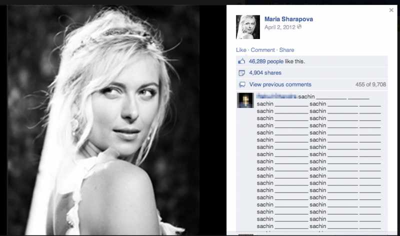 Maria Sharapova And Sachin Fans