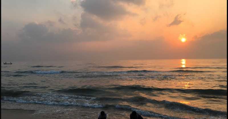 Marina Of Madras - Sunrise Over An Urban Beach