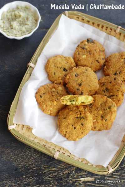 Masala Vada | Chattambade Recipe - Udupi Recipes