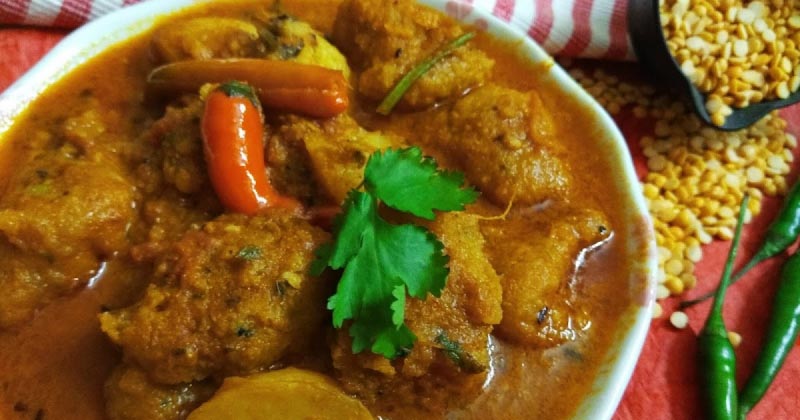 Matar Daler Dalna Recipe (Split Pea Fritters In Gravy)