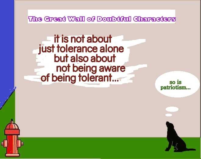 Matter Of Tolerance : The Great Wall Of Graffiti