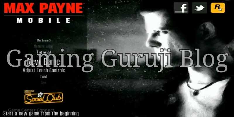 Max Payne Mobile Game Apk Obb File Link