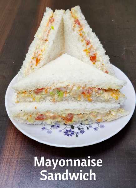 Mayonnaise Sandwich Recipe | Kids Lunchbox Recipe | Mayo Sandwich