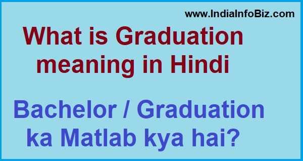 Meaning Of Graduation In Hindi | Graduate | स्नातक का अर्थ