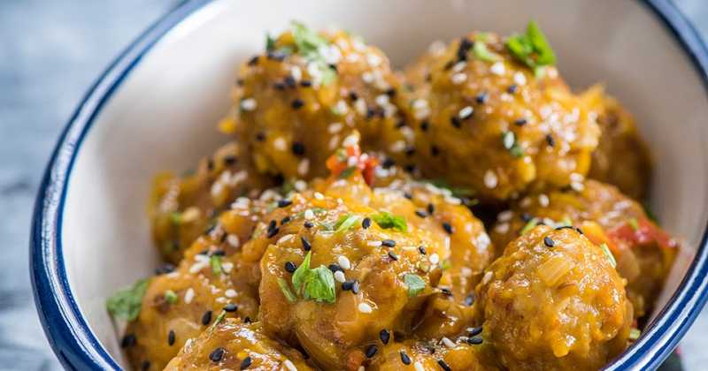 Meatballs With Mango Glaze...
