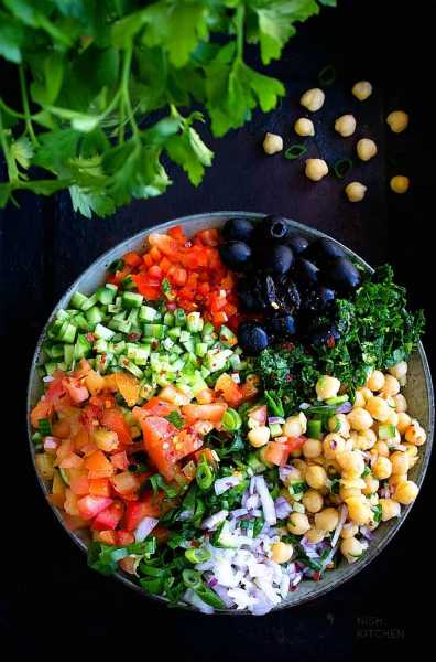 Mediterranean Chickpea Salad | Video | Nish Kitchen