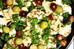 Mediterranean Roasted Cauliflower | A Warm Salad - The India Edition