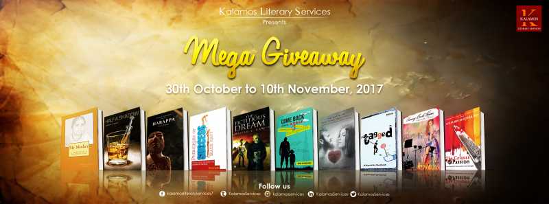 Mega Giveaway By Kalmaos Literary Services 30th October To 10 November, 2017