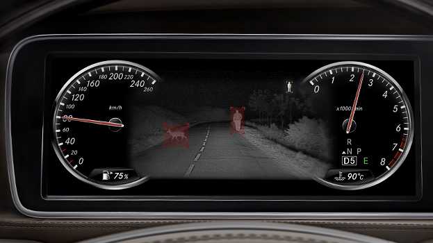 Mercedes Night Vision With Pedestrian Detection