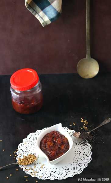 Methamba (Sour Spicy Sweet Raw Mango Relish Of Maharashtra) - Masalachilli - A Celebration Of Indian Vegetarian Cooking, With A Twist!