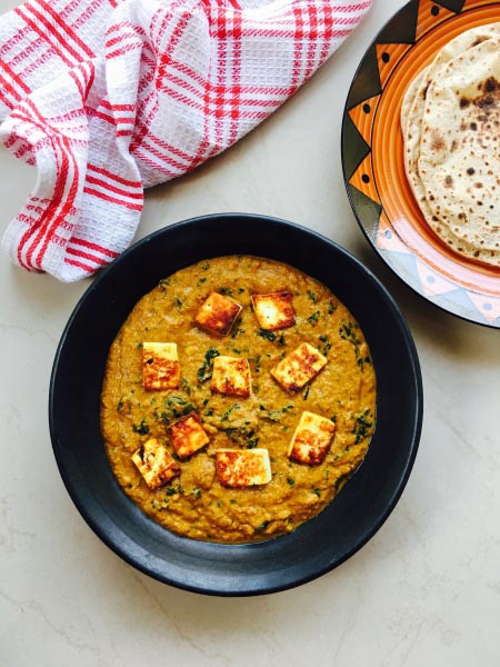 Methi Paneer Curry Recipe - Purple Cinnamon