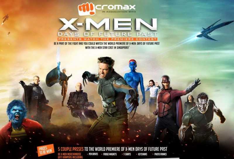 Micromax X-Men Contest : Win Singapore Trip, Movie Merchandise, Pen Drives, T-Shirts, Keychain, Fridge Magnets, Photo Frames And More !!!