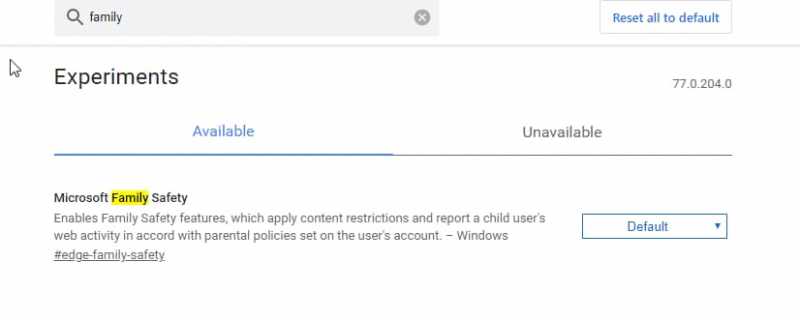 Microsoft Edge Canary Gets Microsoft Family Safety Support