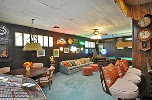 Mid-Century Recreation In A Rustic San Fernando Valley Rumpus Room - Vintage Los Angeles