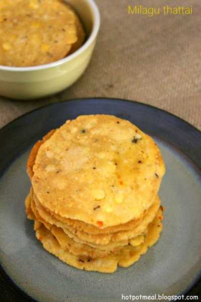 Milagu Thattai | Pepper Thattai